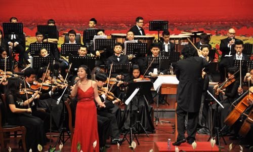 慶祝建黨91周年 惠州學院交響樂團赴博羅演出