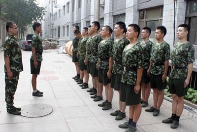 國防生提前返校備戰校慶