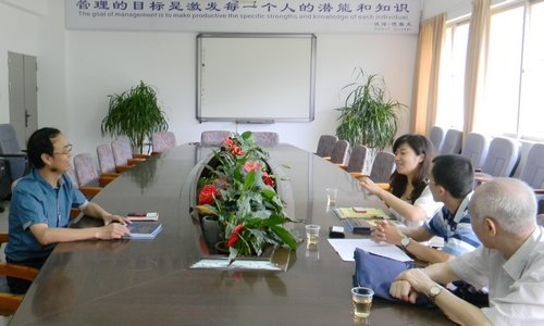 經管系與房訊(中國)控股有限公司惠州分公司商談校企合作事宜
