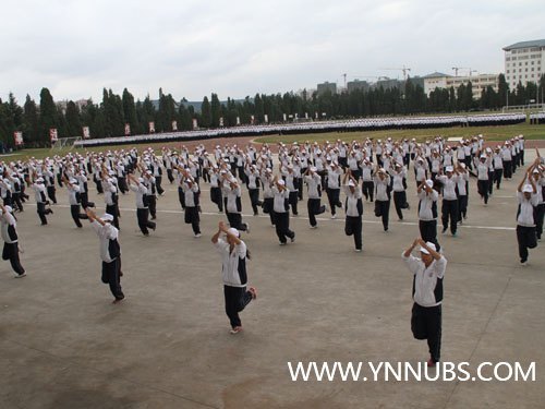 云南師范大學(xué)商學(xué)院舉行2012級(jí)新生軍訓(xùn)匯報(bào)表演暨開學(xué)典禮儀式