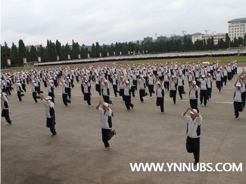 云南師范大學(xué)商學(xué)院舉行2012級(jí)新生軍訓(xùn)匯報(bào)表演暨開學(xué)典禮儀式