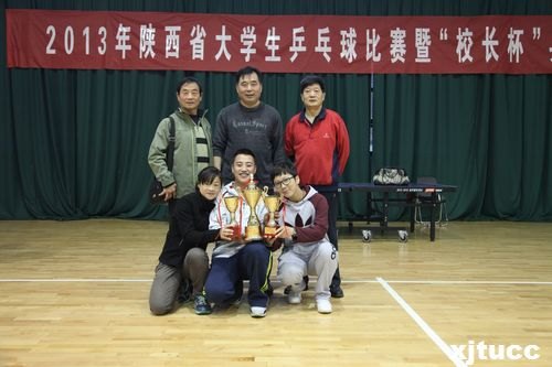 西安交通大學(xué)城市學(xué)院代表隊(duì)在2013陜西省大學(xué)生乒乓球比賽暨“校長(zhǎng)杯”乒乓球比賽中獲佳績(jī)