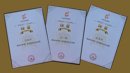 音樂系三位老師喜獲“2013年度廣東省優(yōu)秀音樂家獎”