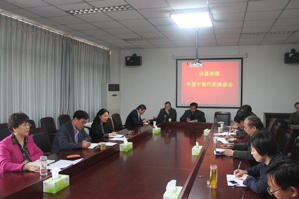 黨委書記王清義主持召開中層干部代表座談會