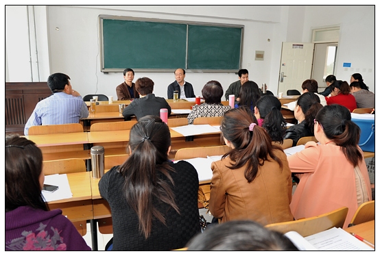 黨委書記解根法、院長孫建中深入各教學(xué)學(xué)院調(diào)研